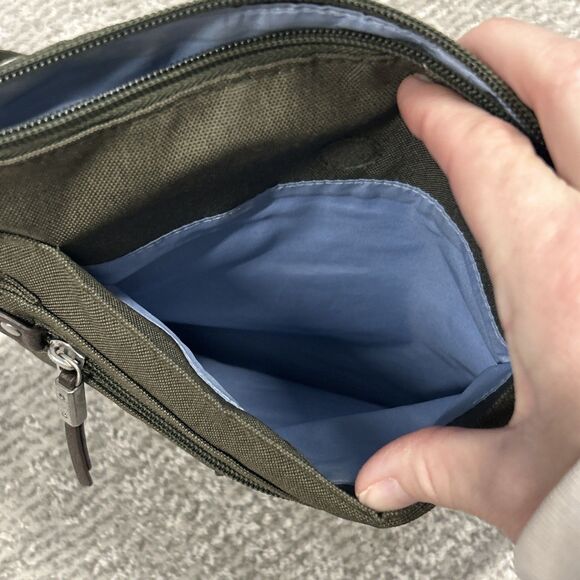 Baggallini Go Bagg Crossbody Purse Shoulder Bag Olive Green+ Wallet Pockets - Picture 7 of 11